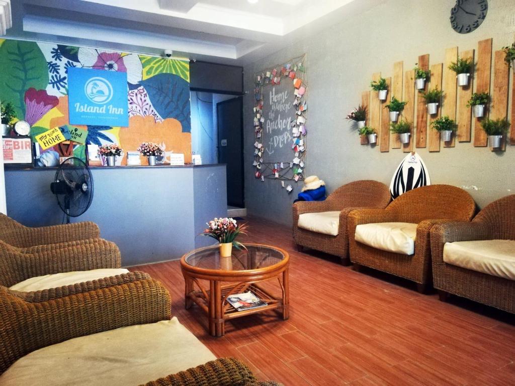 Posezení v ubytování Island Inn