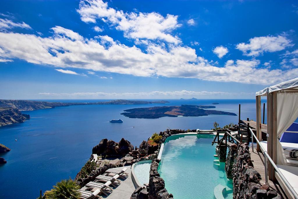 Bazén v ubytování Honeymoon Petra Villas nebo v jeho okolí