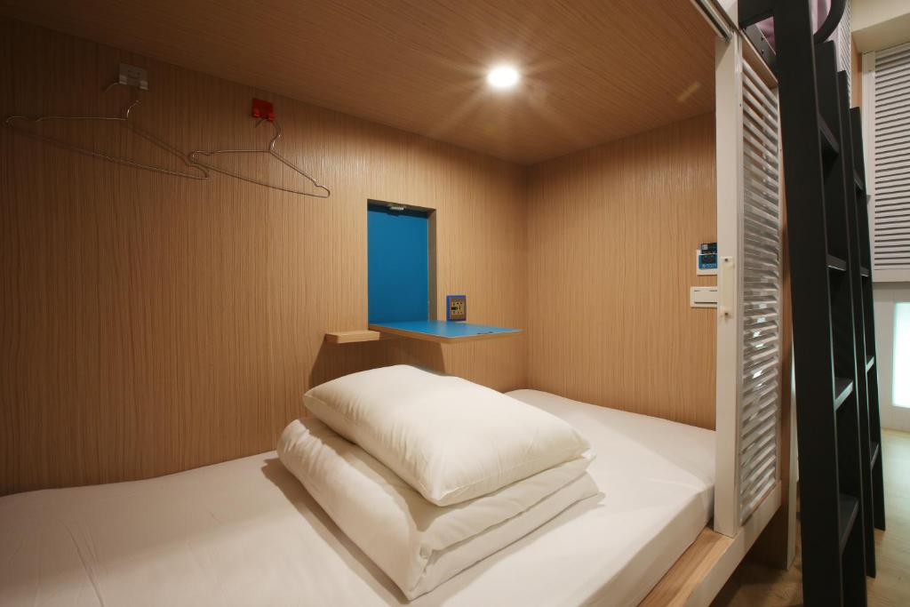 Postel nebo postele na pokoji v ubytování Loosha Hostel