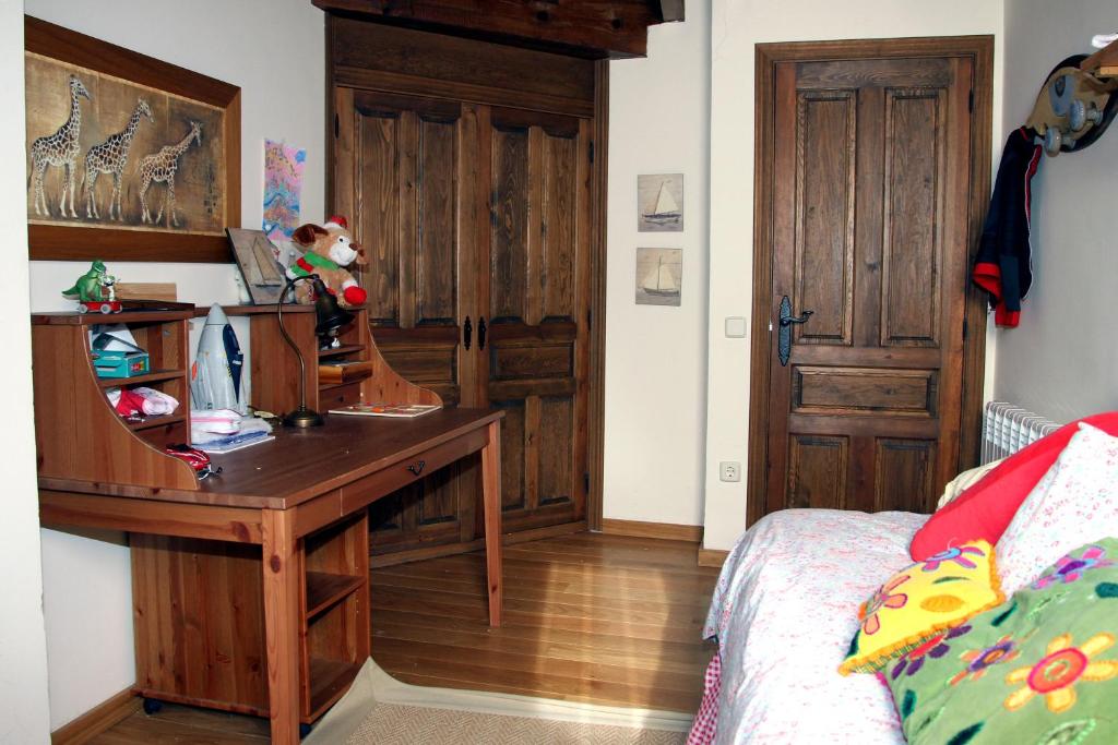 Postel nebo postele na pokoji v ubytování Salardu centro atico duplex NA