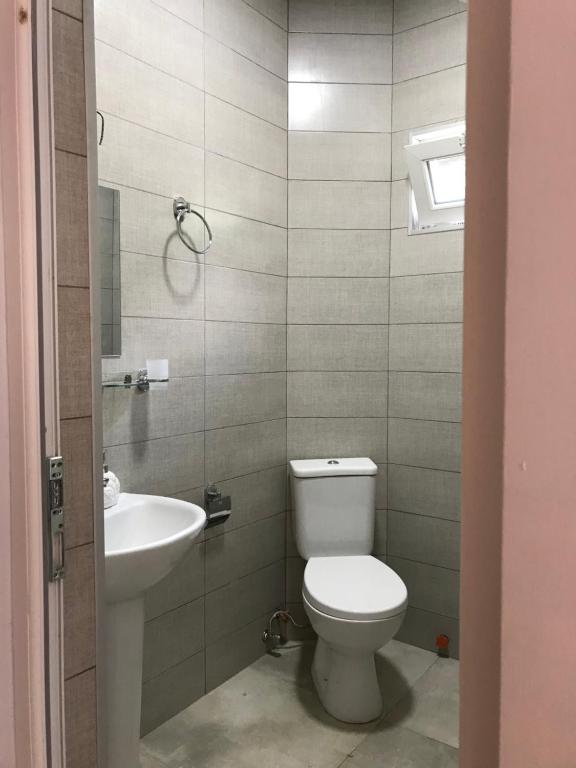 Koupelna v ubytování Hotel CHARLI