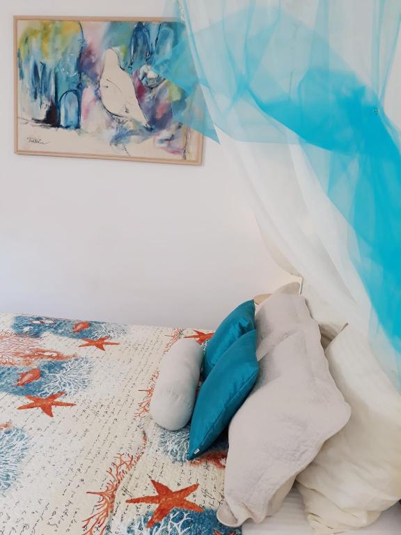 Posteľ alebo postele v izbe v ubytovaní Atelier Tina Art Home