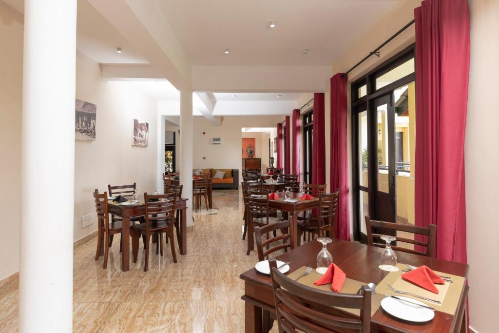 Restaurace v ubytování Melheim Kandy Villas