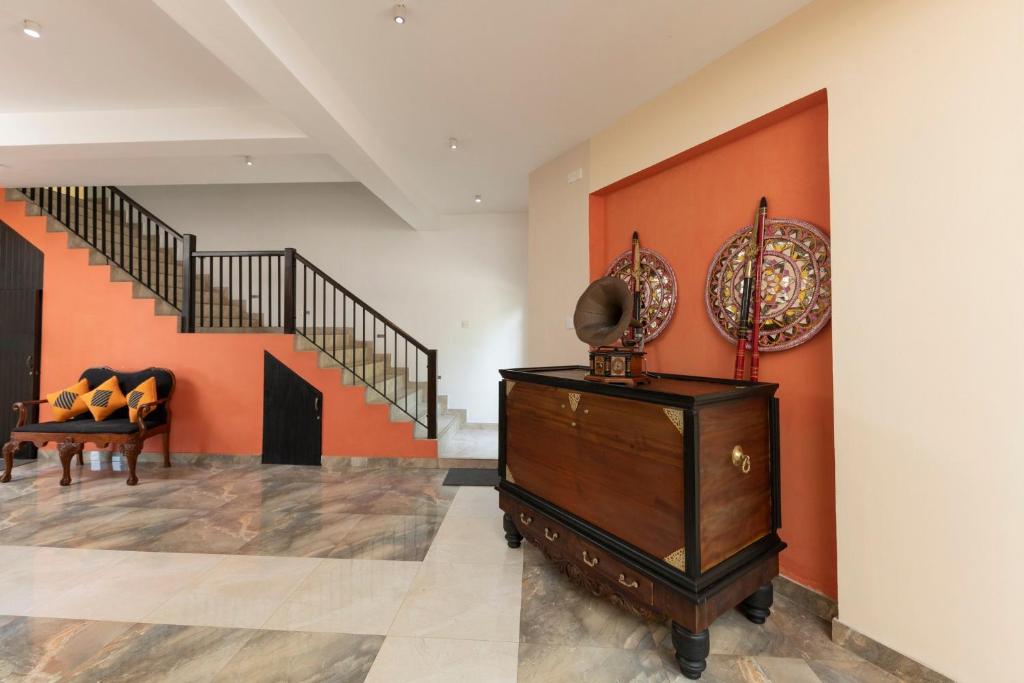 Posezení v ubytování Melheim Kandy Villas