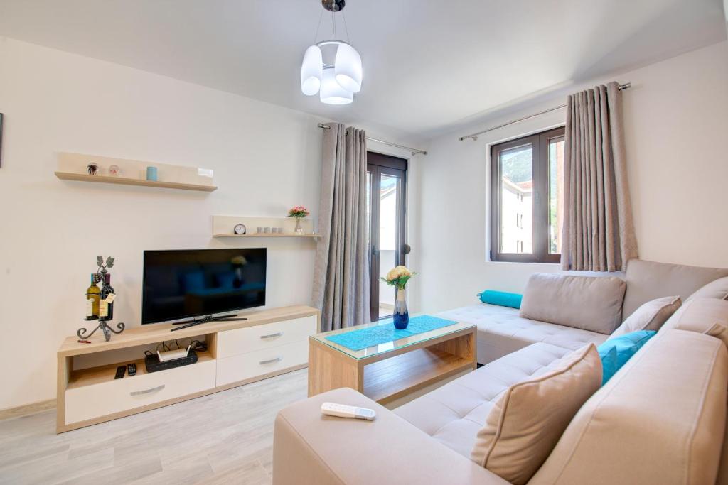 TV a/nebo společenská místnost v ubytování Apartment Medusa