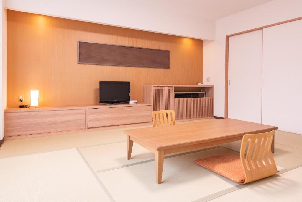 Kuchyň nebo kuchyňský kout v ubytování Yuzawa Toei Hotel