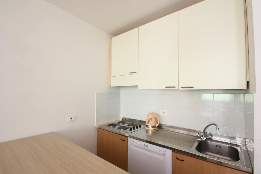 Kuchyň nebo kuchyňský kout v ubytování Residence Copai