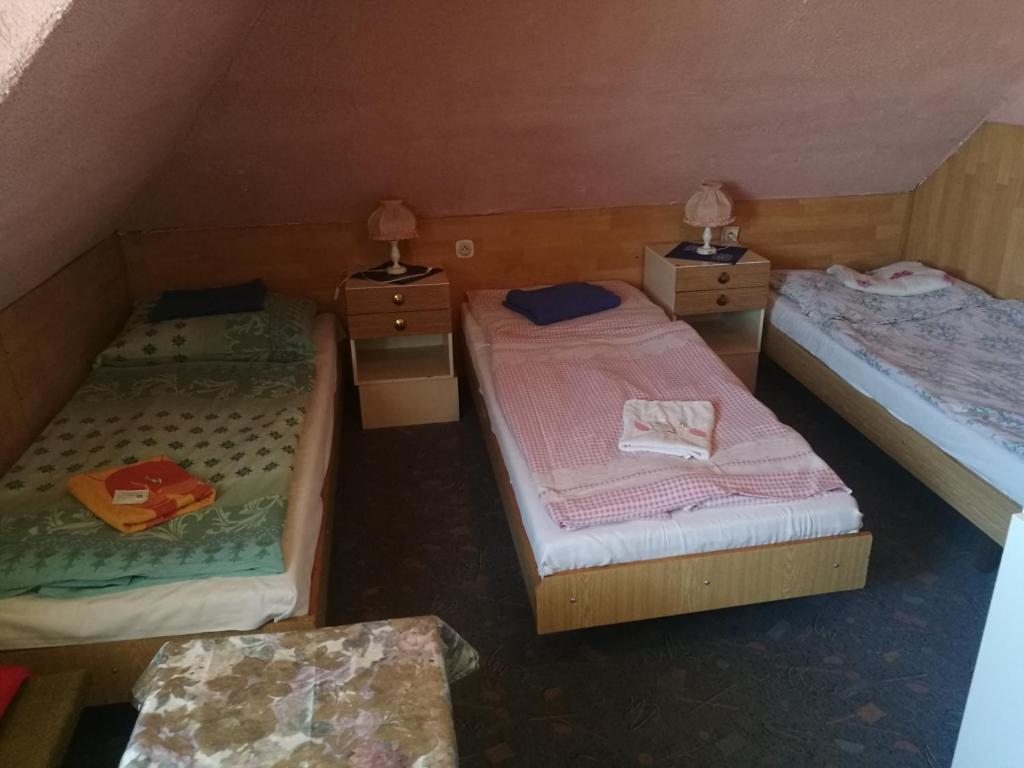 Postel nebo postele na pokoji v ubytování Hotel Chata