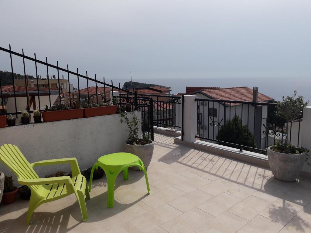 Balkón nebo terasa v ubytování Apartments Tina