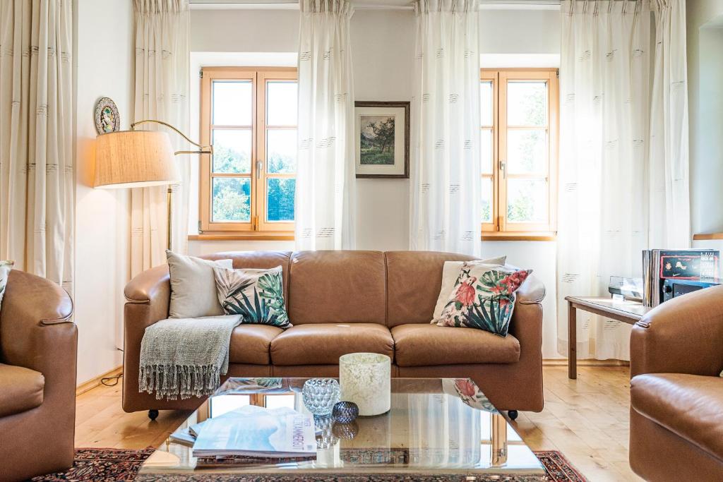 Posezení v ubytování Villa Anna Bad Goisern am Hallstättersee