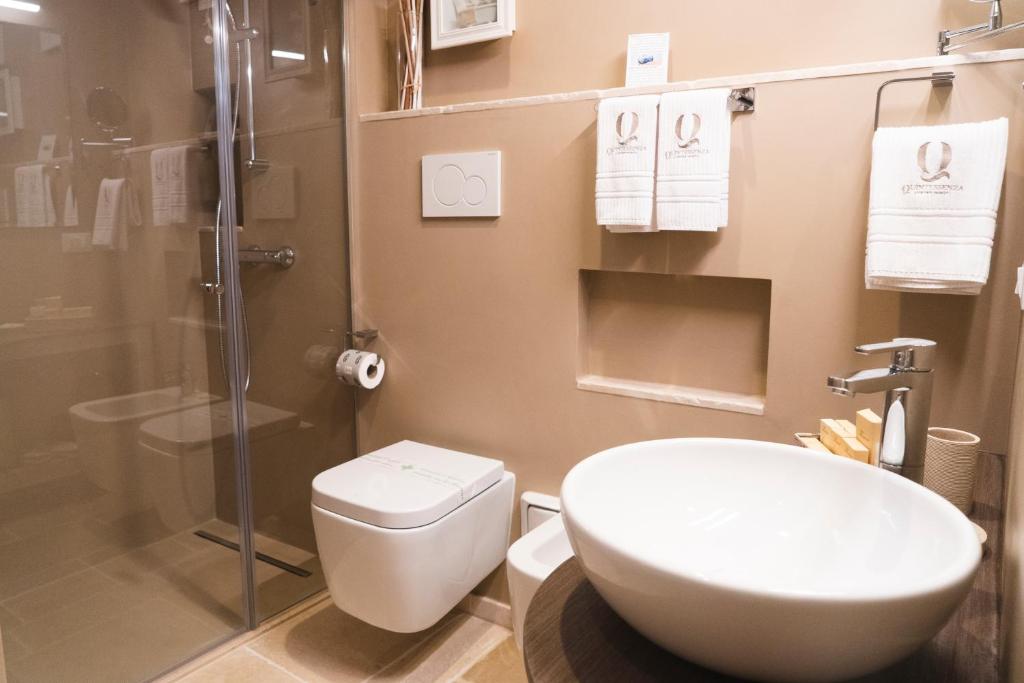 Koupelna v ubytování Quintessenza Luxury Domus