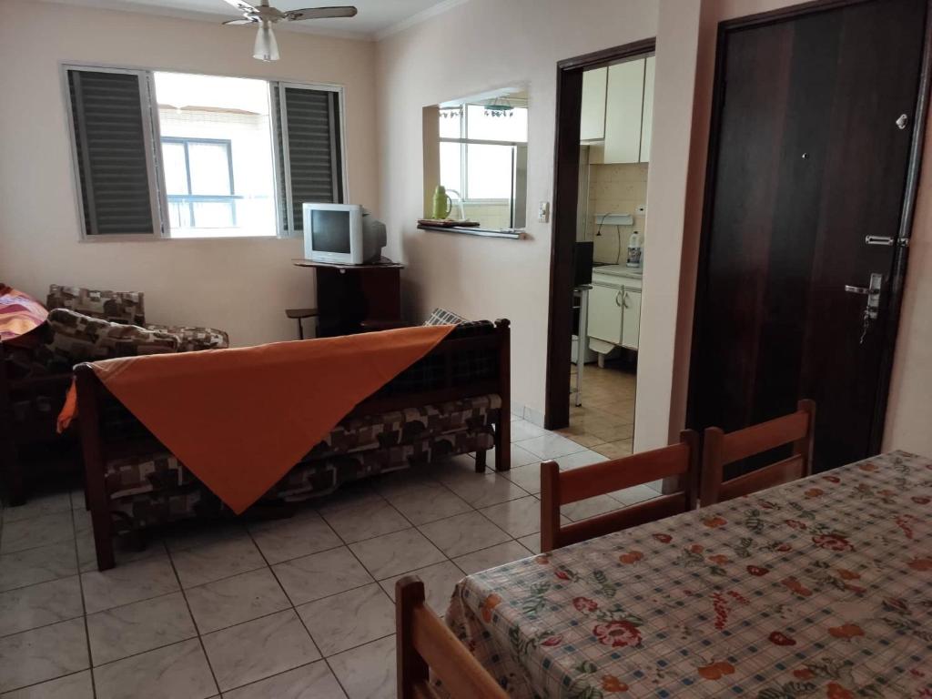  Apartamento pé na areia de frente para a praia - Vila Tupi