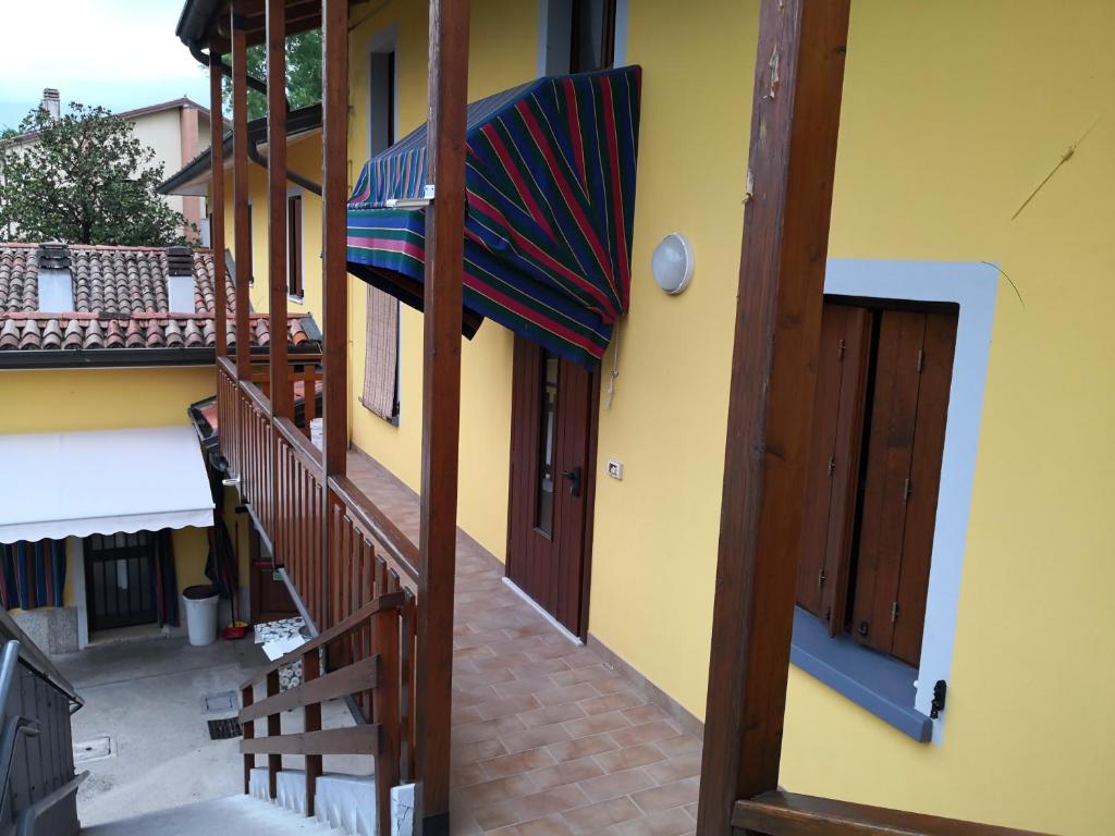 Balkón nebo terasa v ubytování Trattoria Bar Oasi