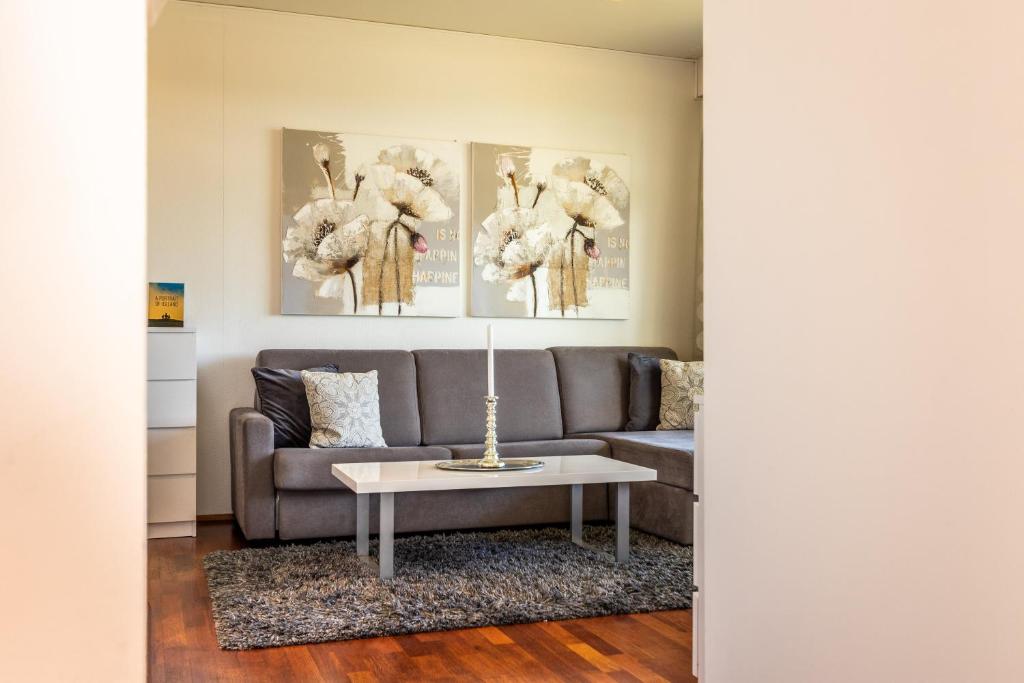 Posezení v ubytování River Apartments