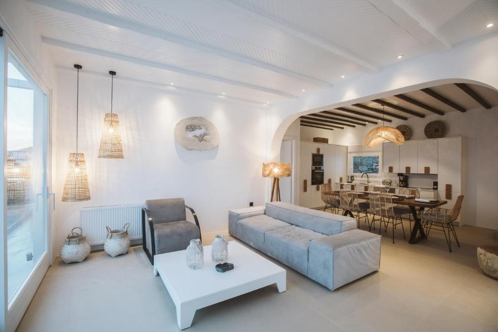 Posezení v ubytování SeaCode Villas