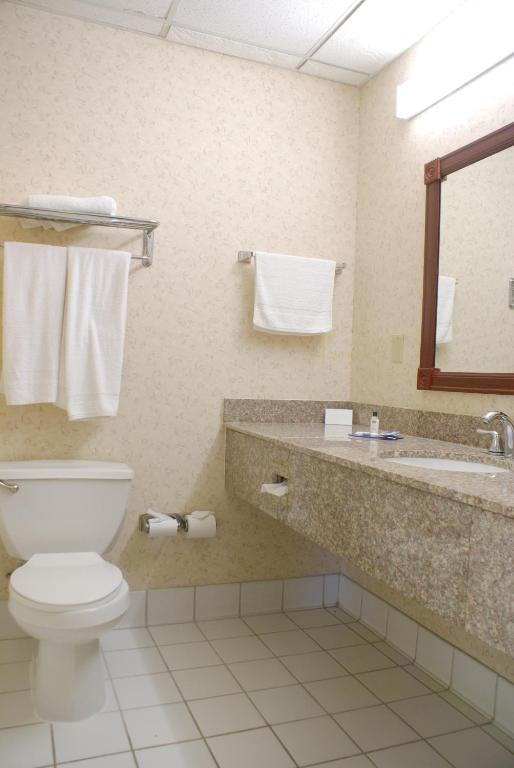 Koupelna v ubytování Raritan Hotel