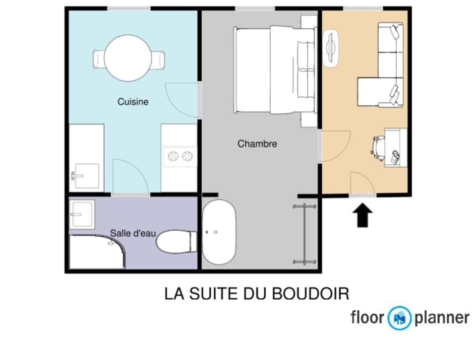 Půdorys ubytování Les Suites - Saulieu
