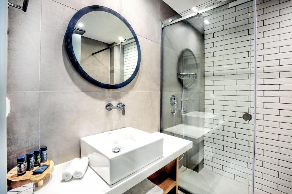 Koupelna v ubytování Senso Suites