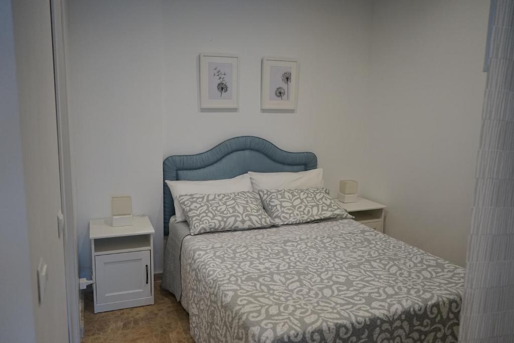 Posteľ alebo postele v izbe v ubytovaní Apartamento Estudio Los Naranjos de Nueva Alcántara