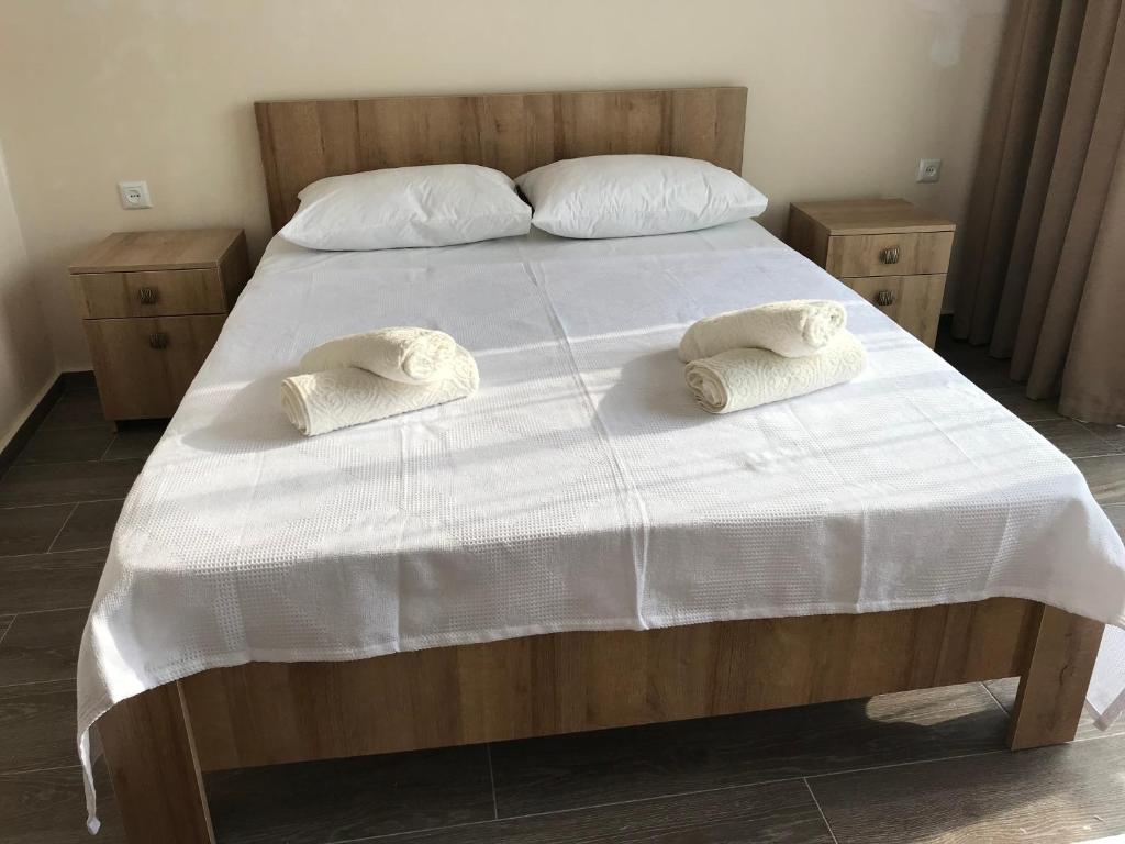 Postel nebo postele na pokoji v ubytování Hotel CHARLI