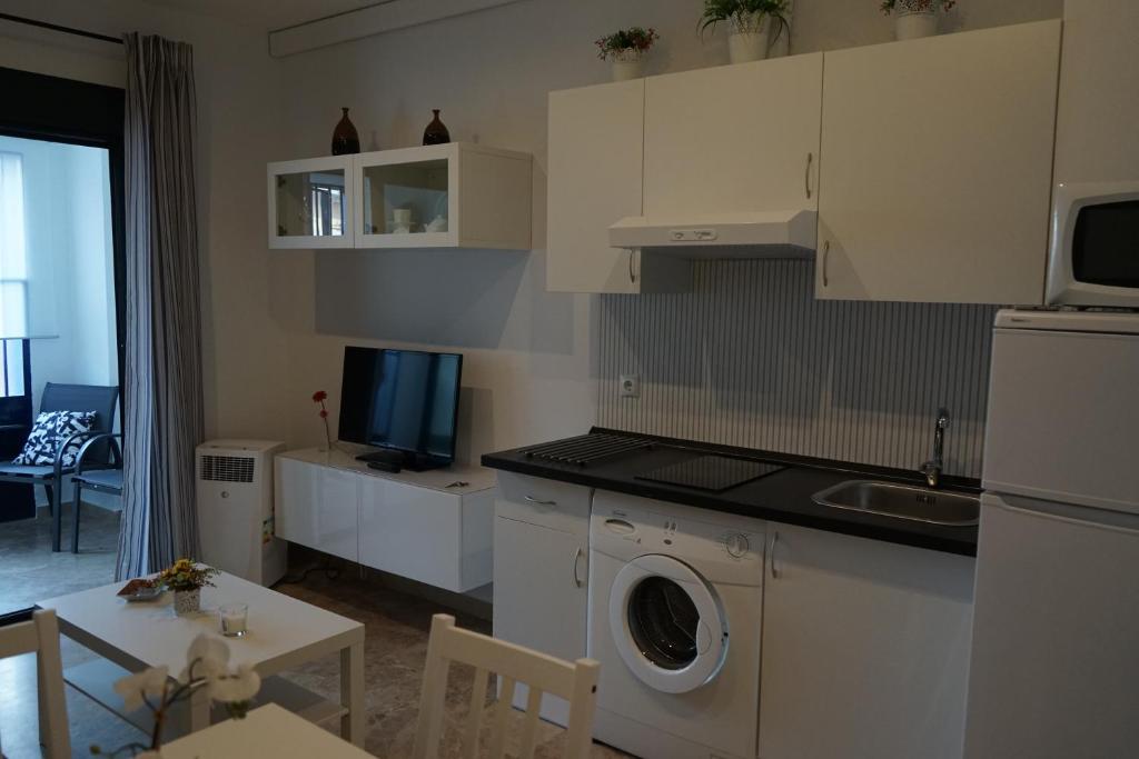 Kuchyňa alebo kuchynka v ubytovaní Apartamento Estudio Los Naranjos de Nueva Alcántara