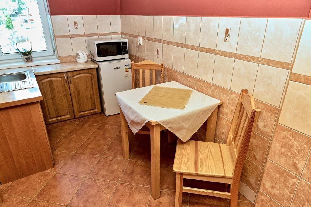 Kuchyň nebo kuchyňský kout v ubytování Privát U Mara