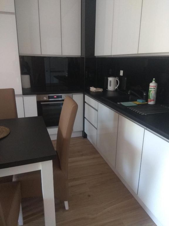 Kuchyňa alebo kuchynka v ubytovaní Apartament Rakowicka 14 Deluxe Old Town WAWELOFTS
