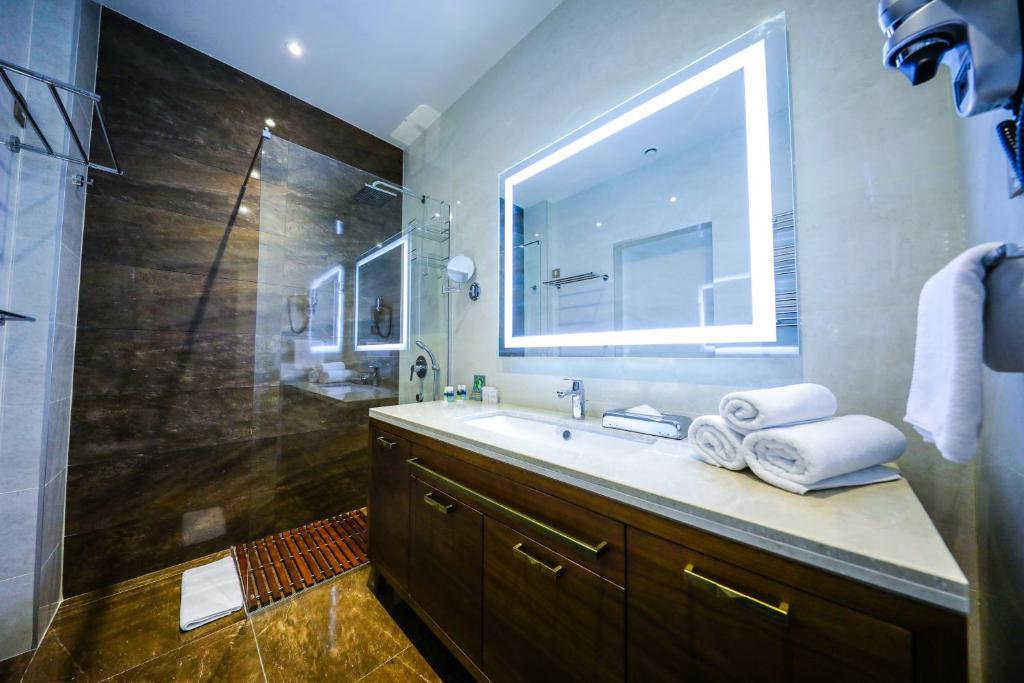 Koupelna v ubytování Hotel Centar No.1