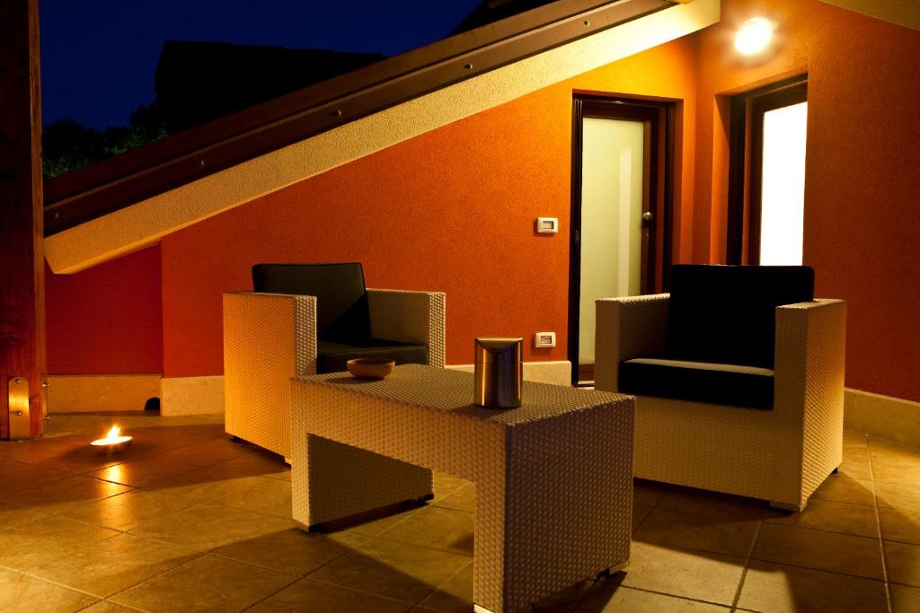 Posezení v ubytování B&B 7Cento Ulivi