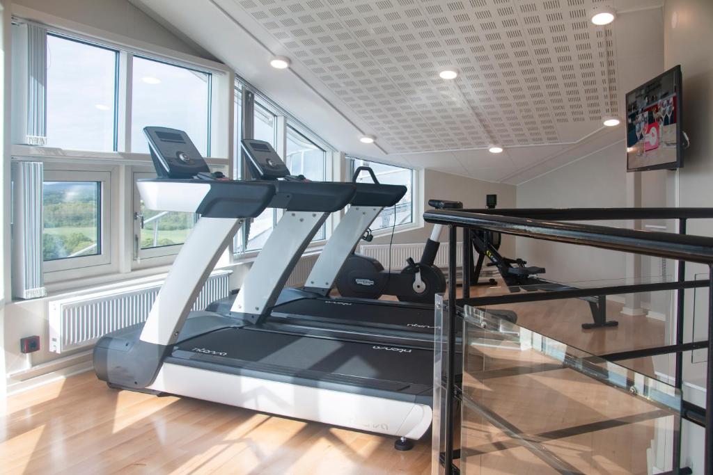 Fitness centrum a/nebo fitness zařízení v ubytování Good Morning+ Halmstad
