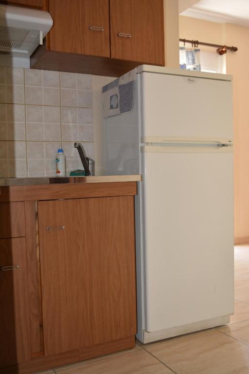 Kuchyň nebo kuchyňský kout v ubytování GLIKERIA ROOMS