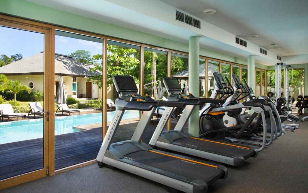 Fitness centrum a/nebo fitness zařízení v ubytování Savoy Seychelles Resort & Spa
