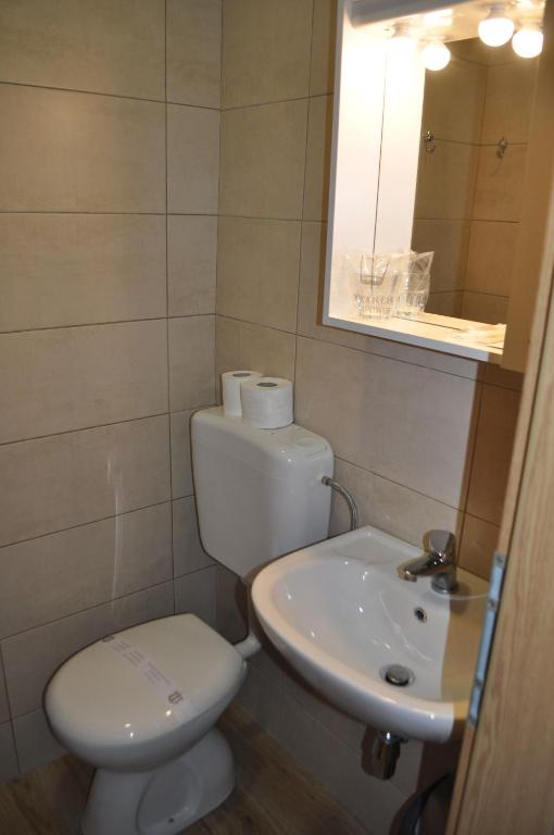 Koupelna v ubytování Guesthouse Bakarac