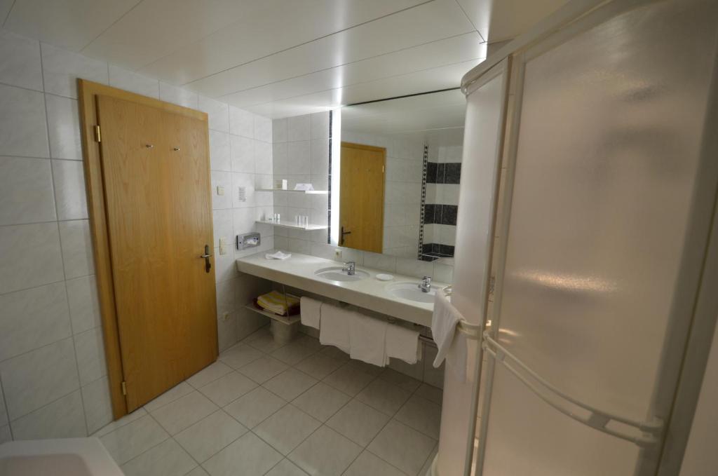 Koupelna v ubytování Posthotel Rössle