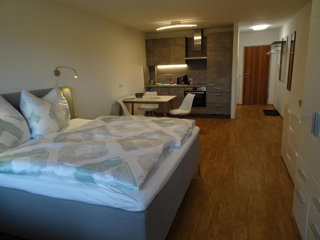 Posteľ alebo postele v izbe v ubytovaní Ferienappartement GROCKE