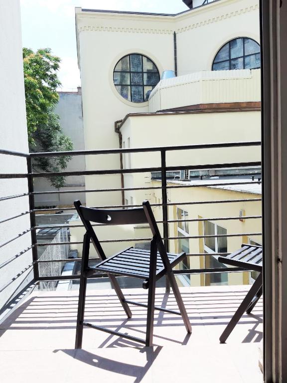 Balkón alebo terasa v ubytovaní Gold Rose Apartment with 3 rooms