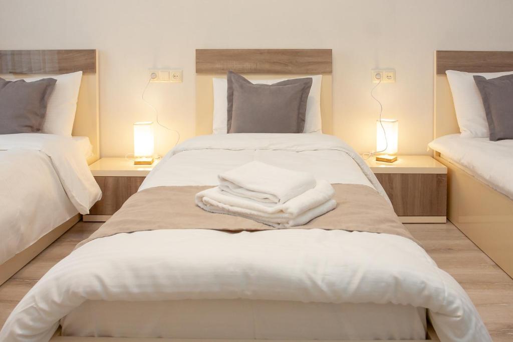 Postel nebo postele na pokoji v ubytování Hotel Casa calda
