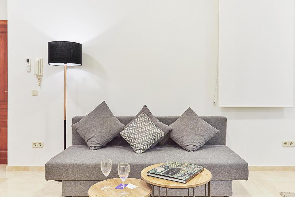 Posezení v ubytování LEEWAYS LOFT IV in GRAN VÍA