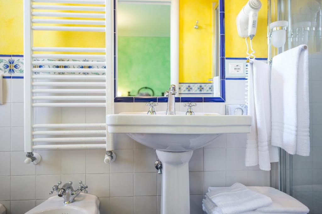 Koupelna v ubytování Albergo da Annita - room only
