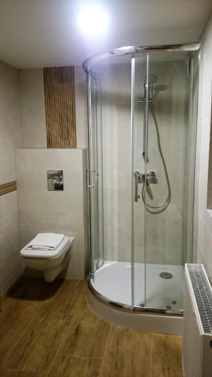 Koupelna v ubytování Apartamenty Milka