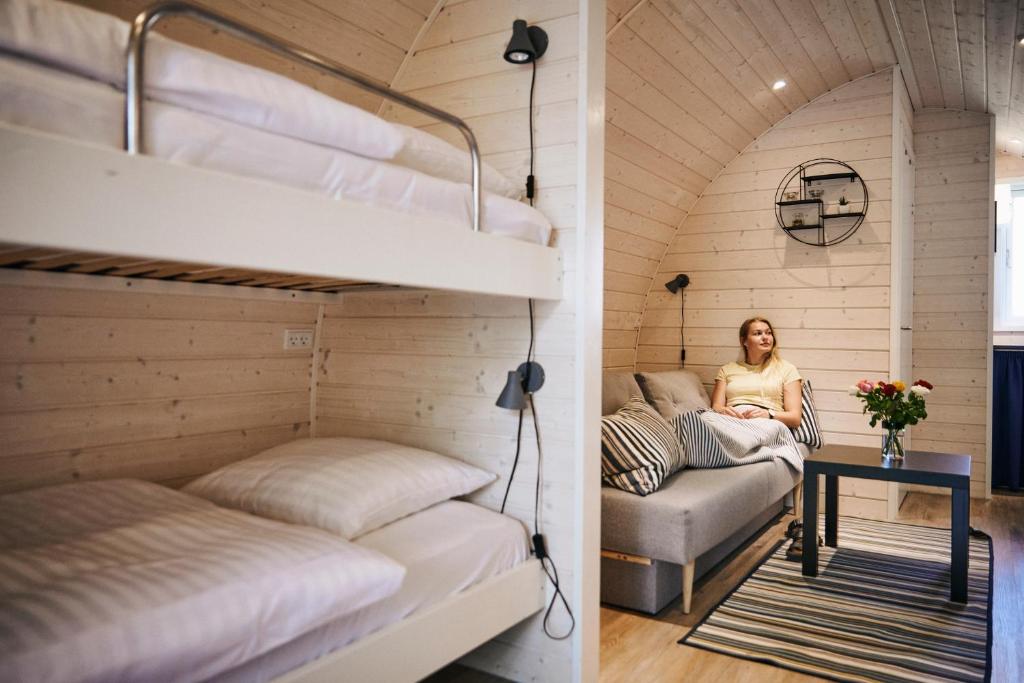 Posezení v ubytování Danhostel Rødding Centret