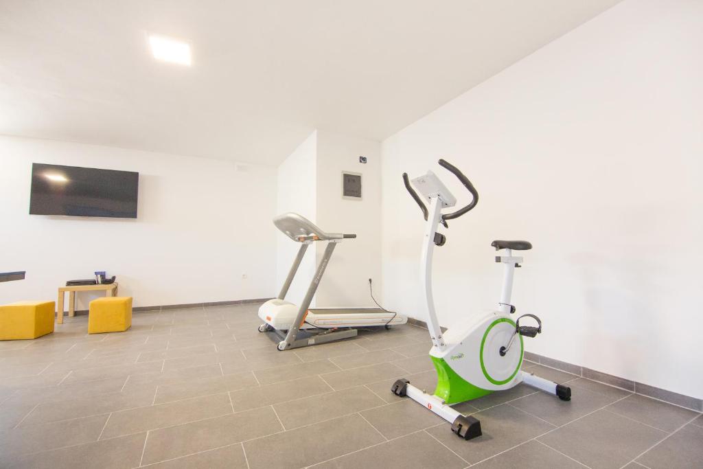 Posilňovňa alebo fitness centrum v ubytovaní VILLA HORIZONT