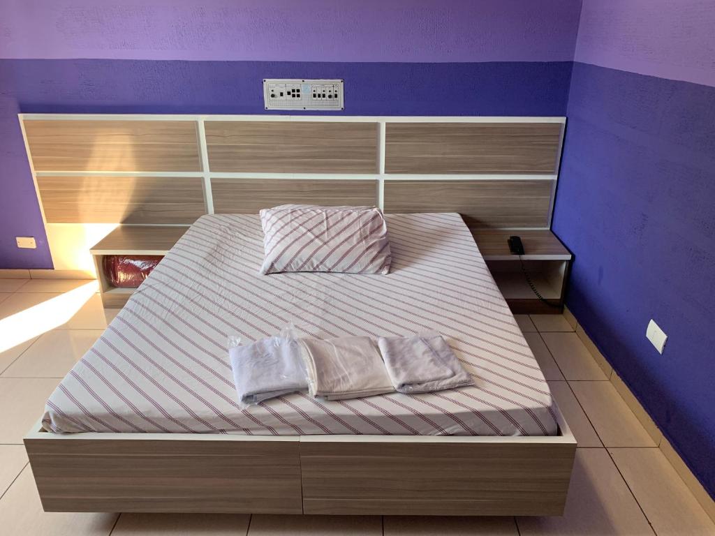 En eller flere senge i et værelse på Hotel Orquídea -Rudge Ramos (Adults only)