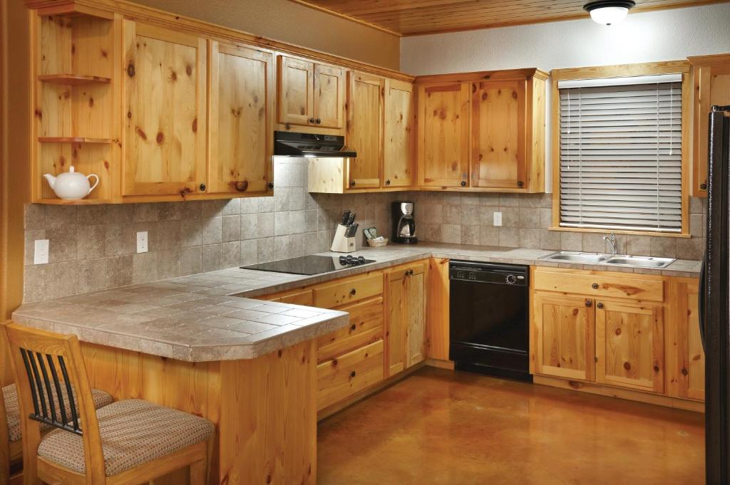 Kuchyň nebo kuchyňský kout v ubytování WorldMark New Braunfels