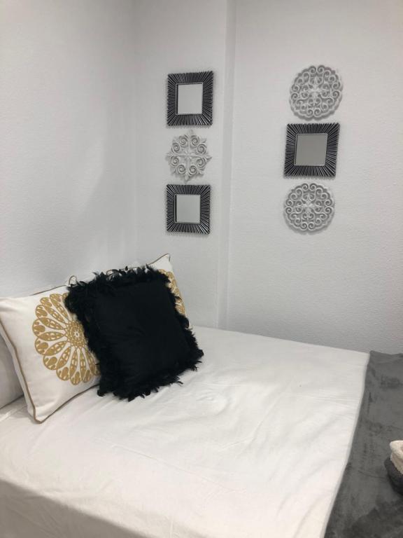 Postel nebo postele na pokoji v ubytování Apartamento City & Beach
