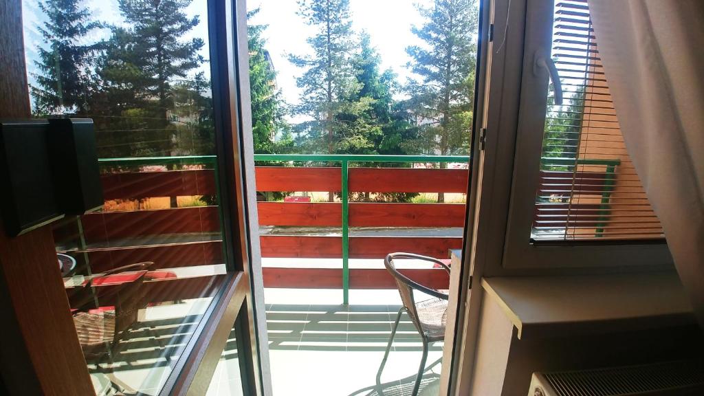 Balkón nebo terasa v ubytování Apartmán Tatry Tatranská Štrba