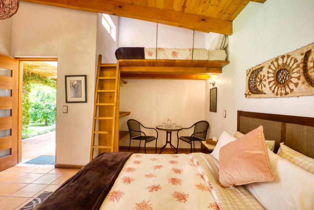 Cama o camas de una habitación en La Joya del Viento