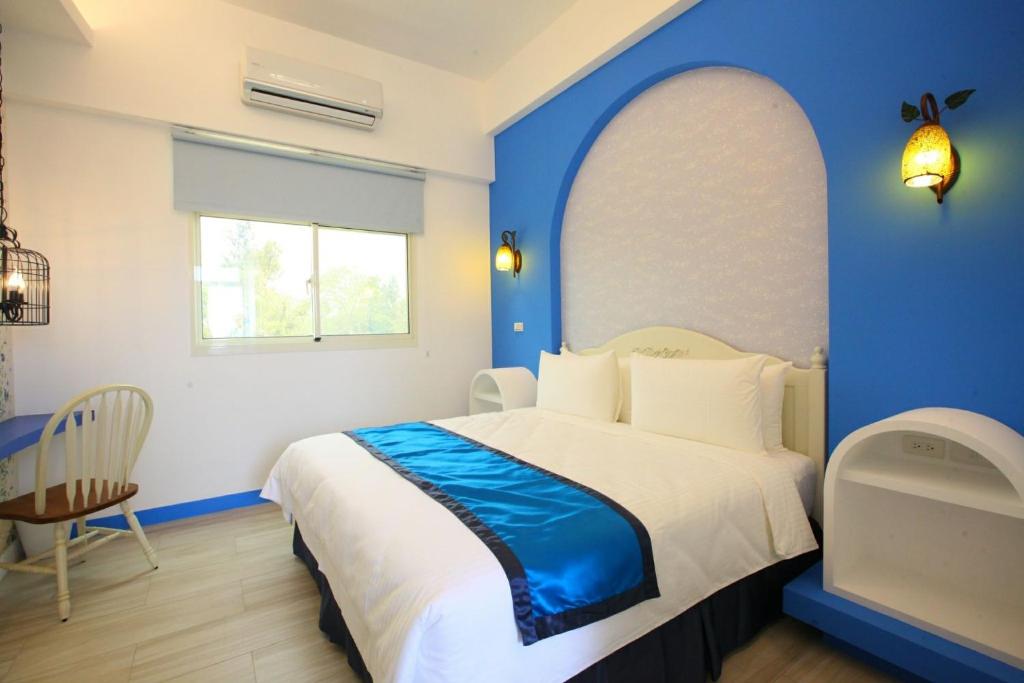 Postel nebo postele na pokoji v ubytování Cicada said Greece Homestay