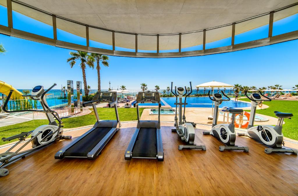 Posilňovňa alebo fitness centrum v ubytovaní crucero