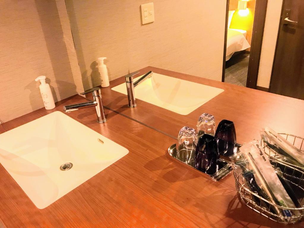 Koupelna v ubytování Dormy Inn Hiroshima